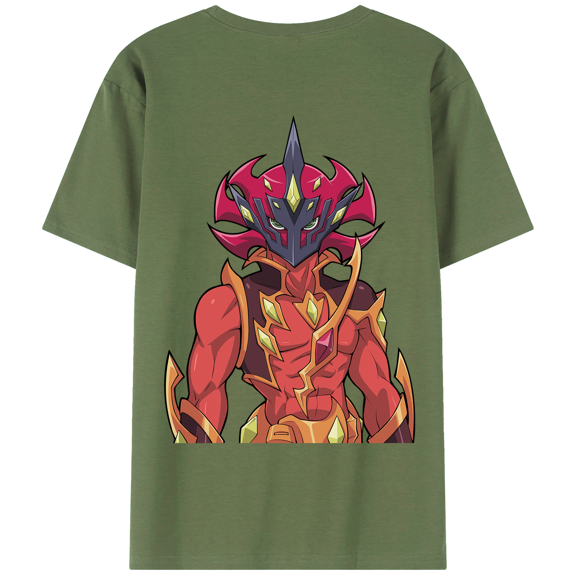 （画像用） 遊☆戯☆王 Yu-Gi-Oh! 綿100％ メンズ半袖Tシャツ（バックプリント） 通気性